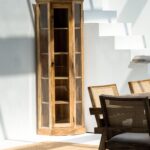 Corner Wooden Display Cabinet