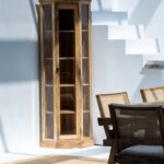Corner Wooden Display Cabinet