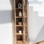 Corner Wooden Display Cabinet
