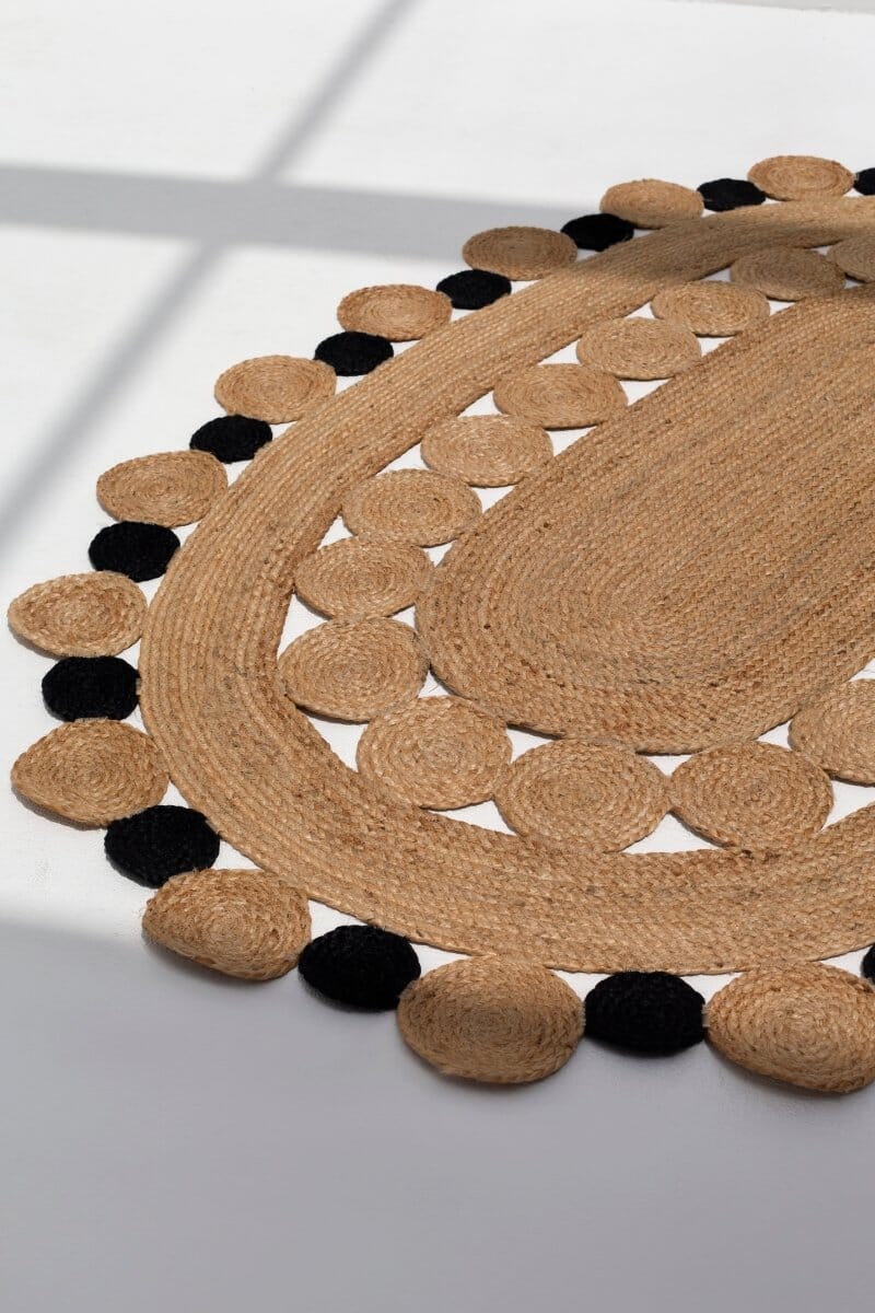 Circles of Serenity - Oval Jute Rug - Image 2