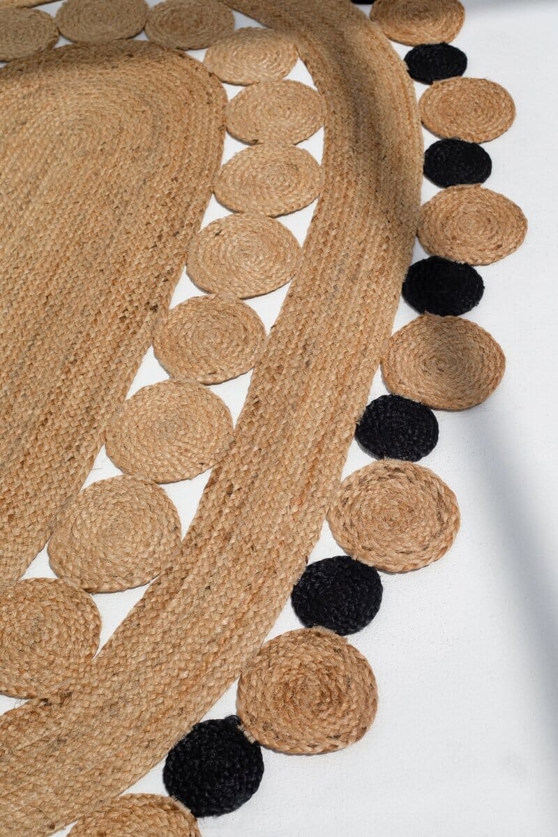 Circles of Serenity - Oval Jute Rug - Image 3