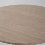 Claire Beige Travertine Round Dining Table