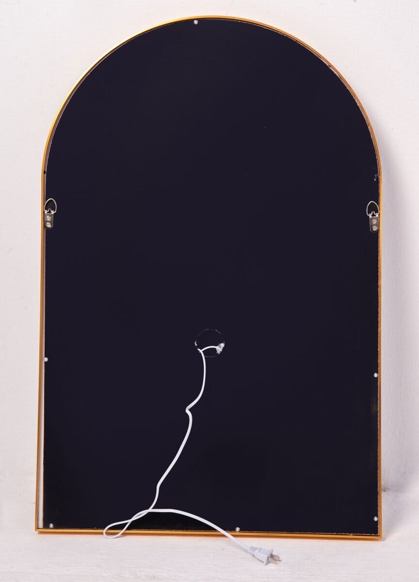 Delisse Gold Arch Wall Mirror with LED Light - Image 3