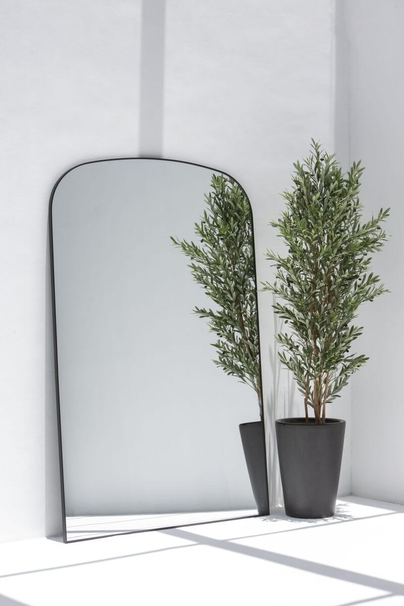Stella Black Flat Arch Mirror - Image 7