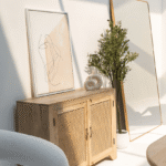 Adeline Gold Frame Rectangular Wall Mirror (220x120 CM)