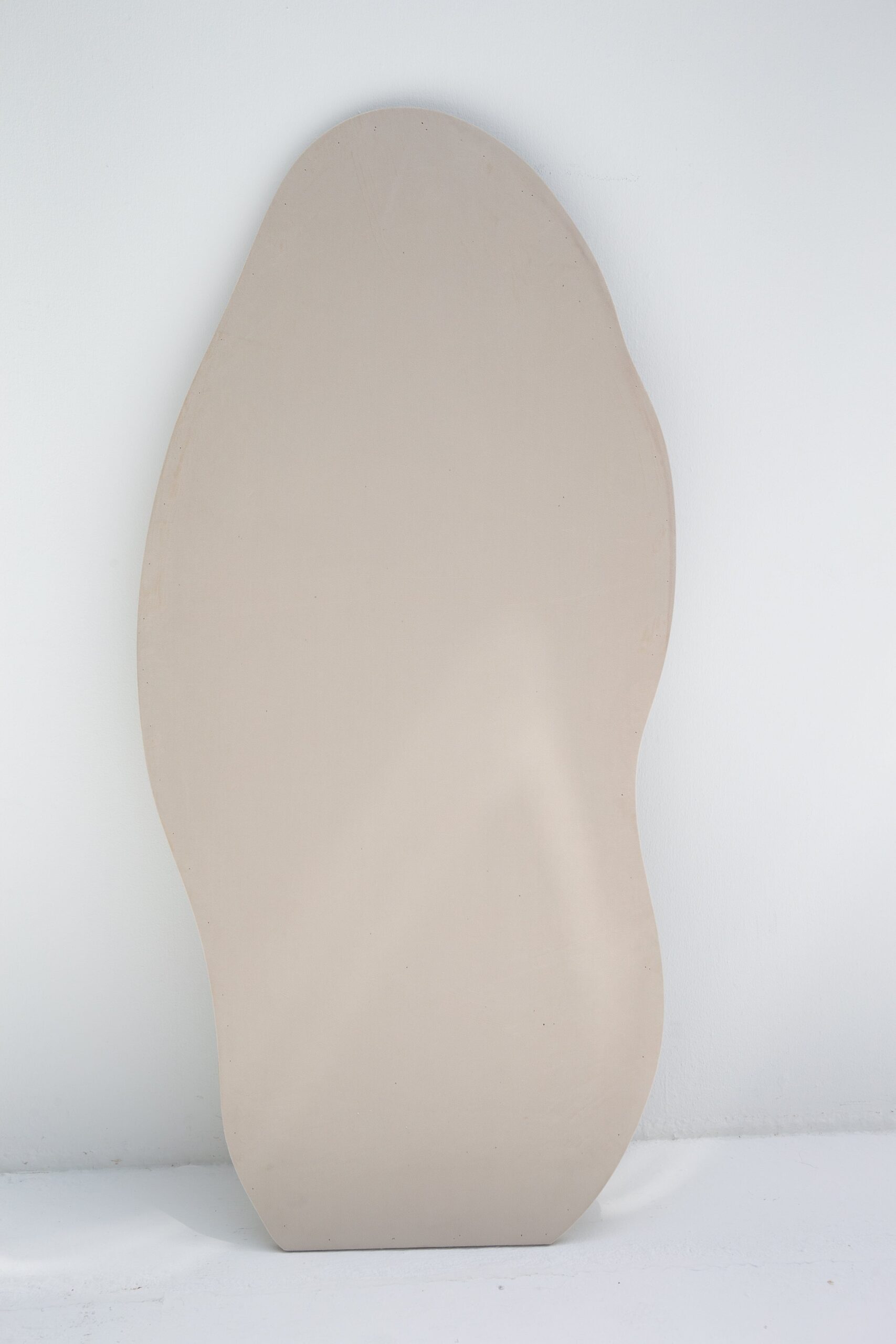 Roxana Off-White Squiggly Flannelette Floor Mirror - Image 5