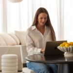Sevil Off White Boucle Layers Storage Pouf