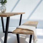 Noriel Mango Wood Industrial Design Bench