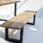 Noriel Mango Wood Industrial Design Bench