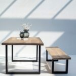 Noriel Mango Wood Industrial Design Bench