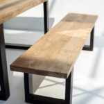 Noriel Mango Wood Industrial Design Bench