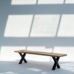 Noriel Mango Wood Industrial Design Bench