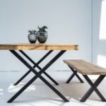 Noriel Mango Wood Industrial Design Bench