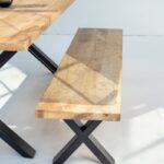 Noriel Mango Wood Industrial Design Bench
