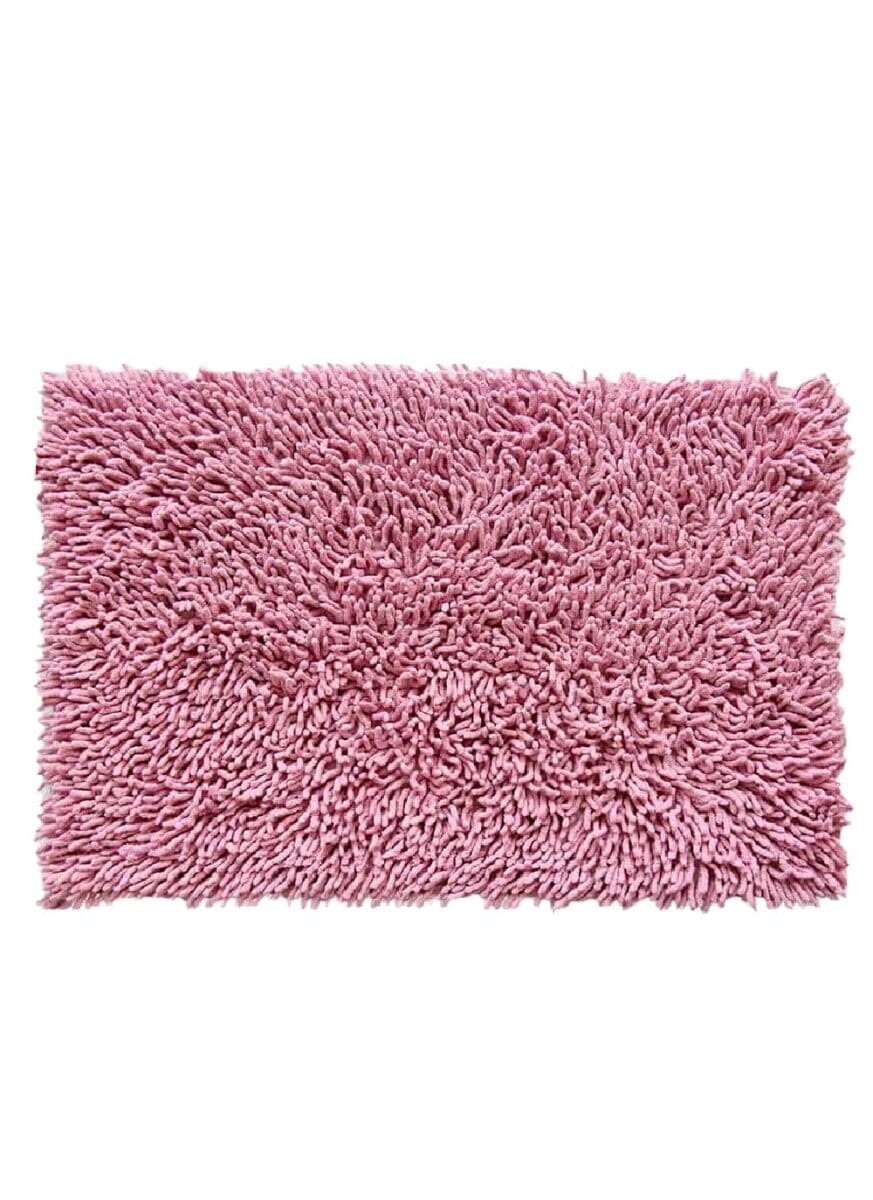 Pink Shaggy Bath Mat