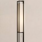 Japanese Retro Black Frame Floor Lamp