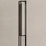 Japanese Retro Black Frame Floor Lamp