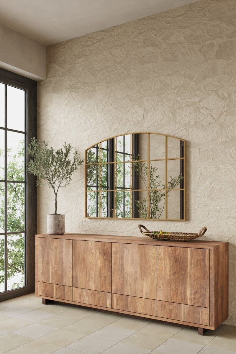 Raven Gold Window Gold Wall Mirror (80CM x 120CM)