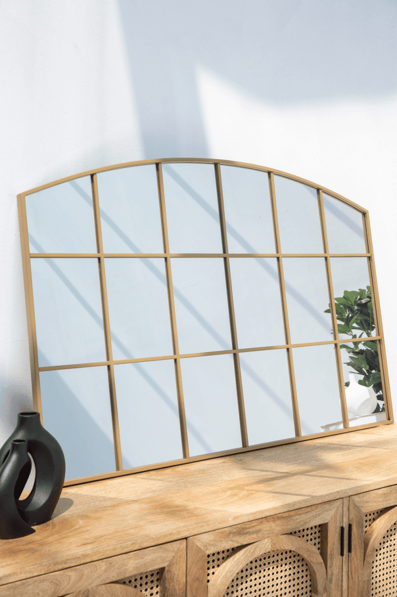 Raven Gold Window Gold Wall Mirror (80CM x 120CM) - Image 3