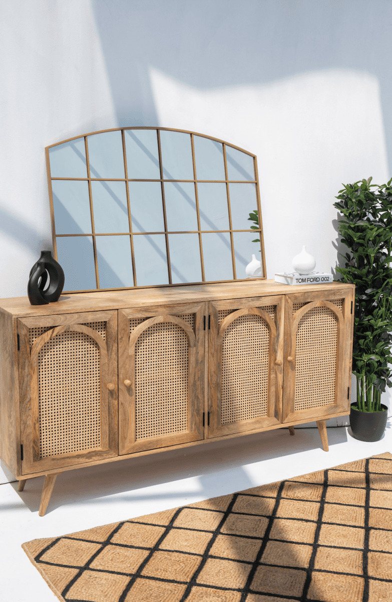 Raven Gold Window Gold Wall Mirror (80CM x 120CM) - Image 4