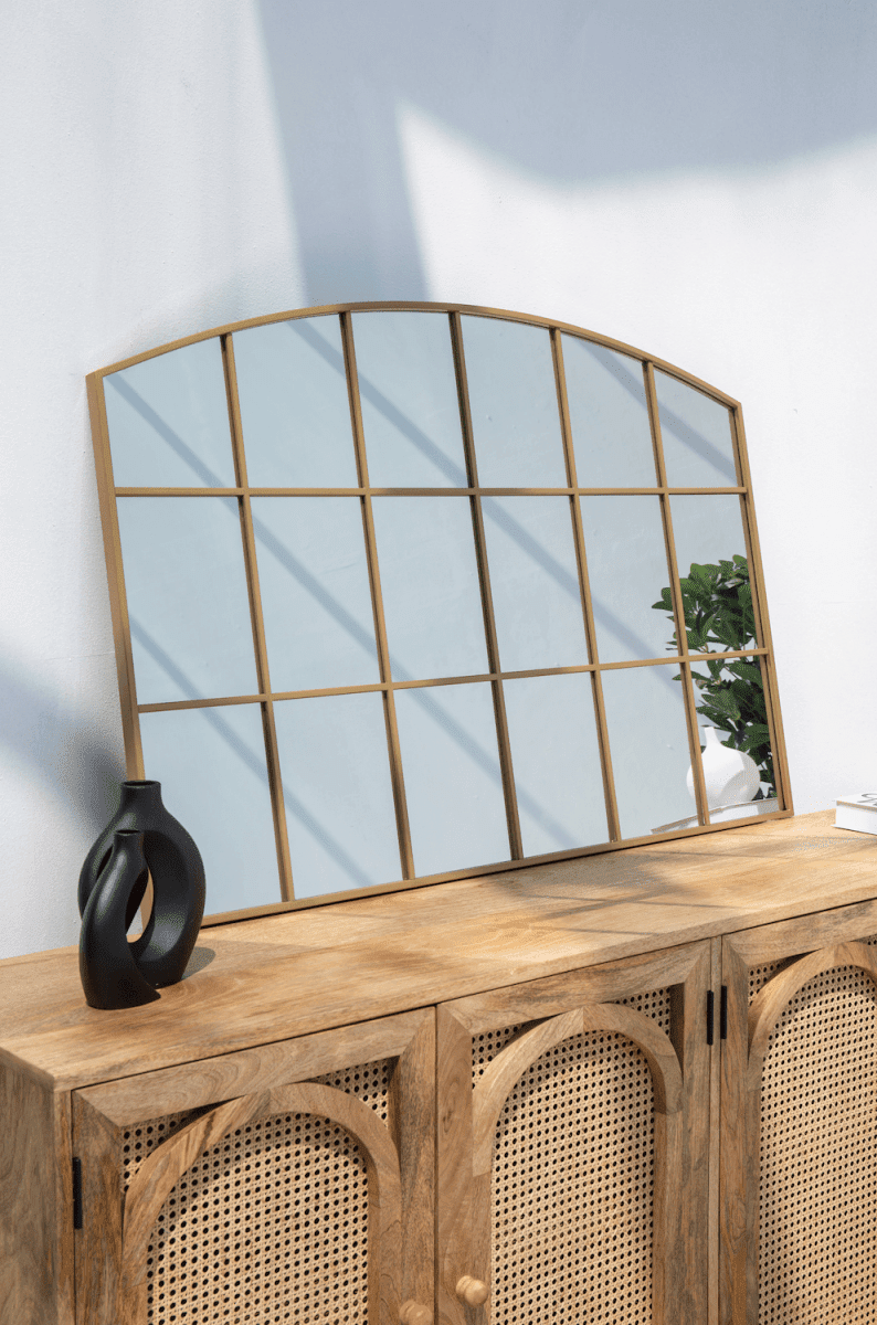 Raven Gold Window Gold Wall Mirror (80CM x 120CM) - Image 5