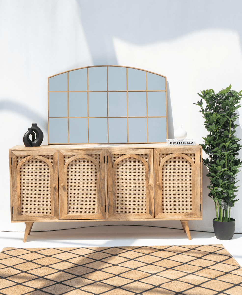 Raven Gold Window Gold Wall Mirror (80CM x 120CM) - Image 7
