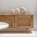 Arabella Arch Design Wooden TV Unit