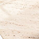 Alyssa Travertine Round Side Table