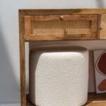 Elena Rattan 2-Drawers Wooden Console