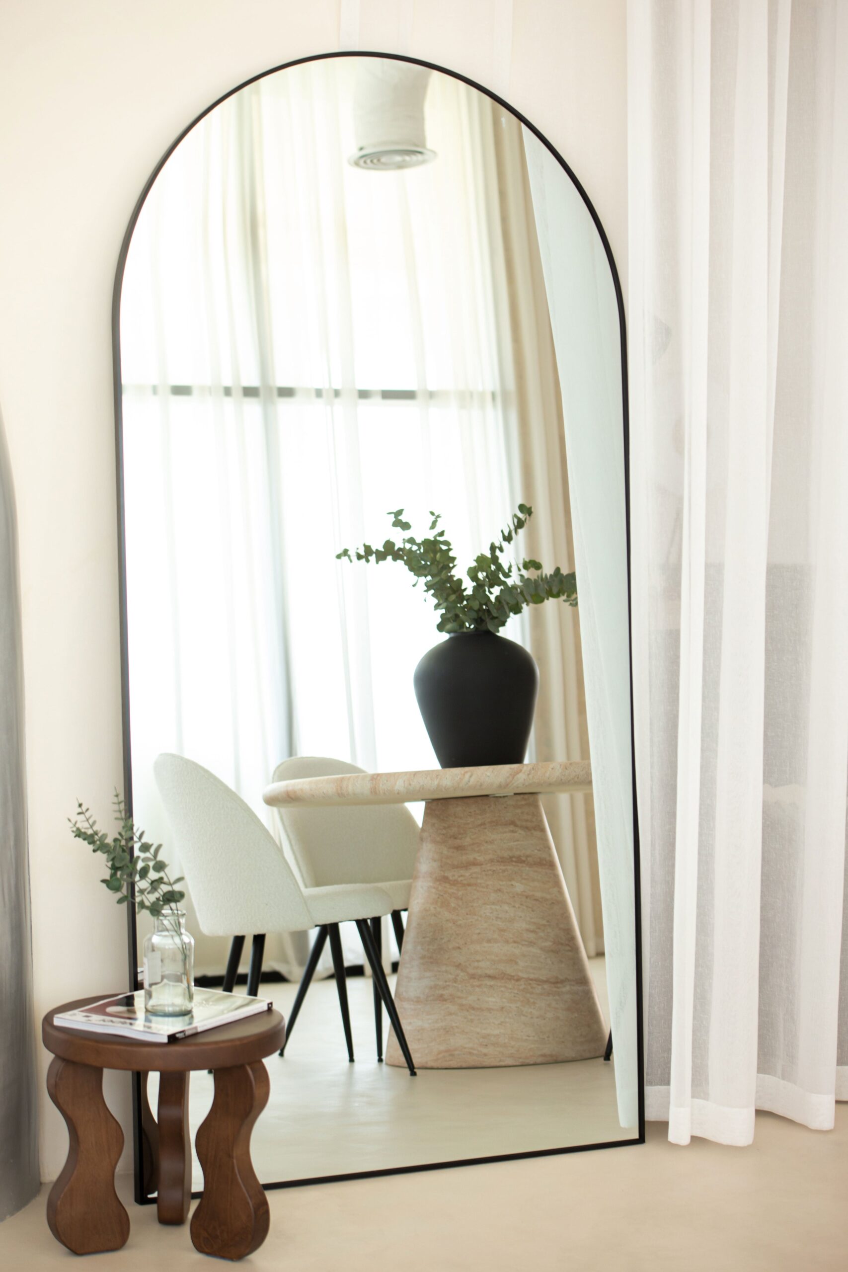 Odin XL Black Arch Full Length Mirror - Image 3