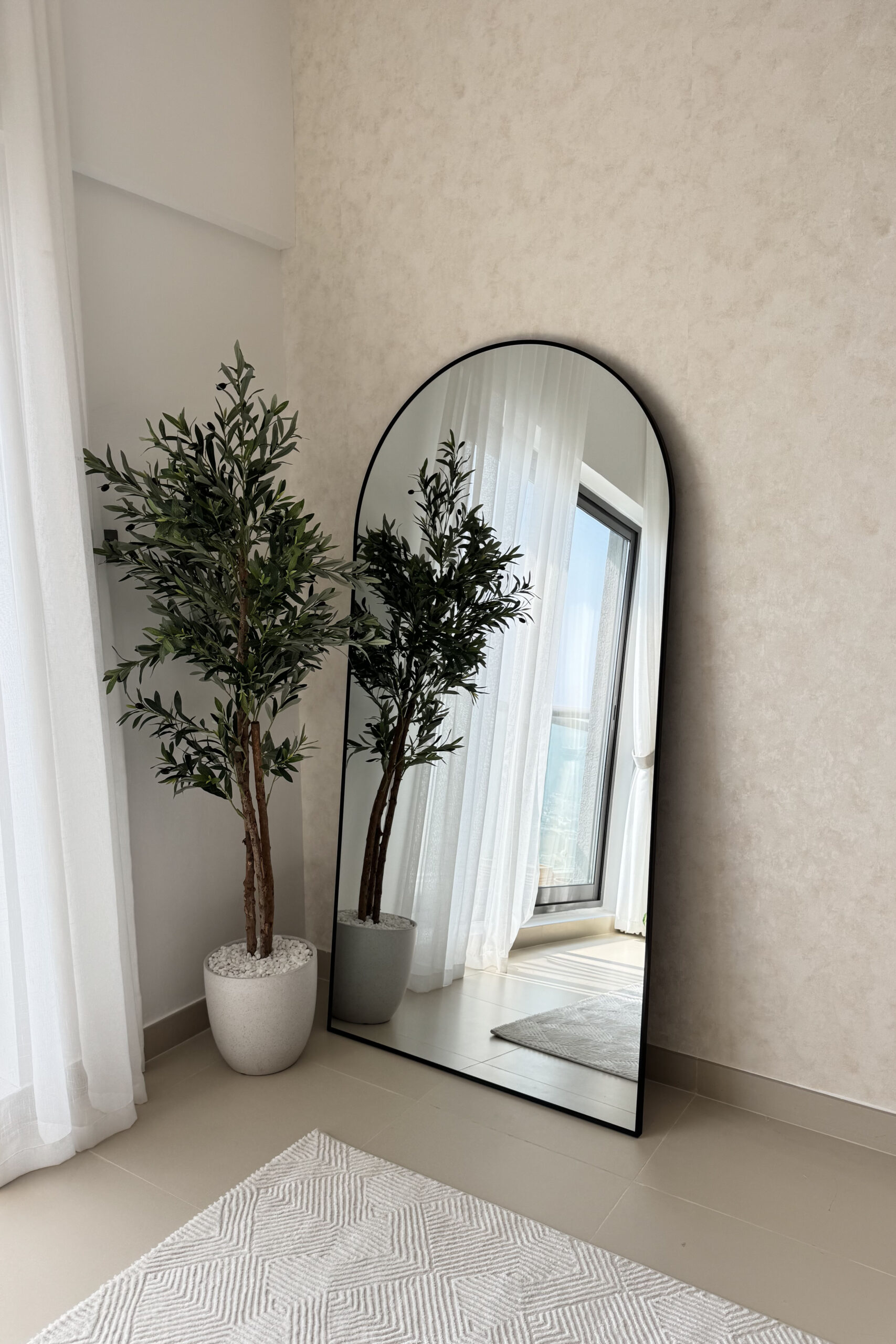 Odin XL Black Arch Full Length Mirror - Image 15