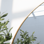 Alev Gold Arched LED Wall Mirror with Soft Backlighting