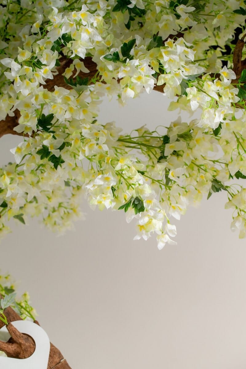 White Cherry Blossom Artificial Tree - Image 3