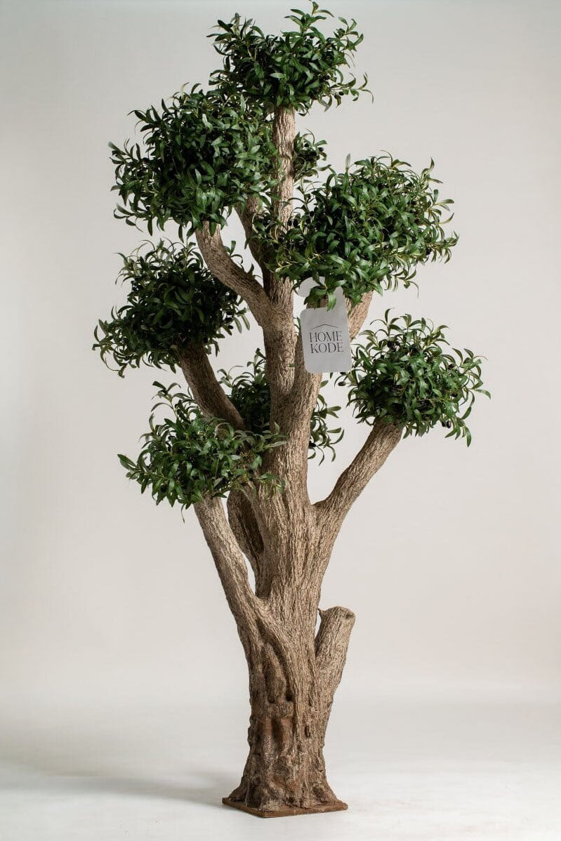 Natural Trunk Olive Tree with Artificial Leaves (300CM)