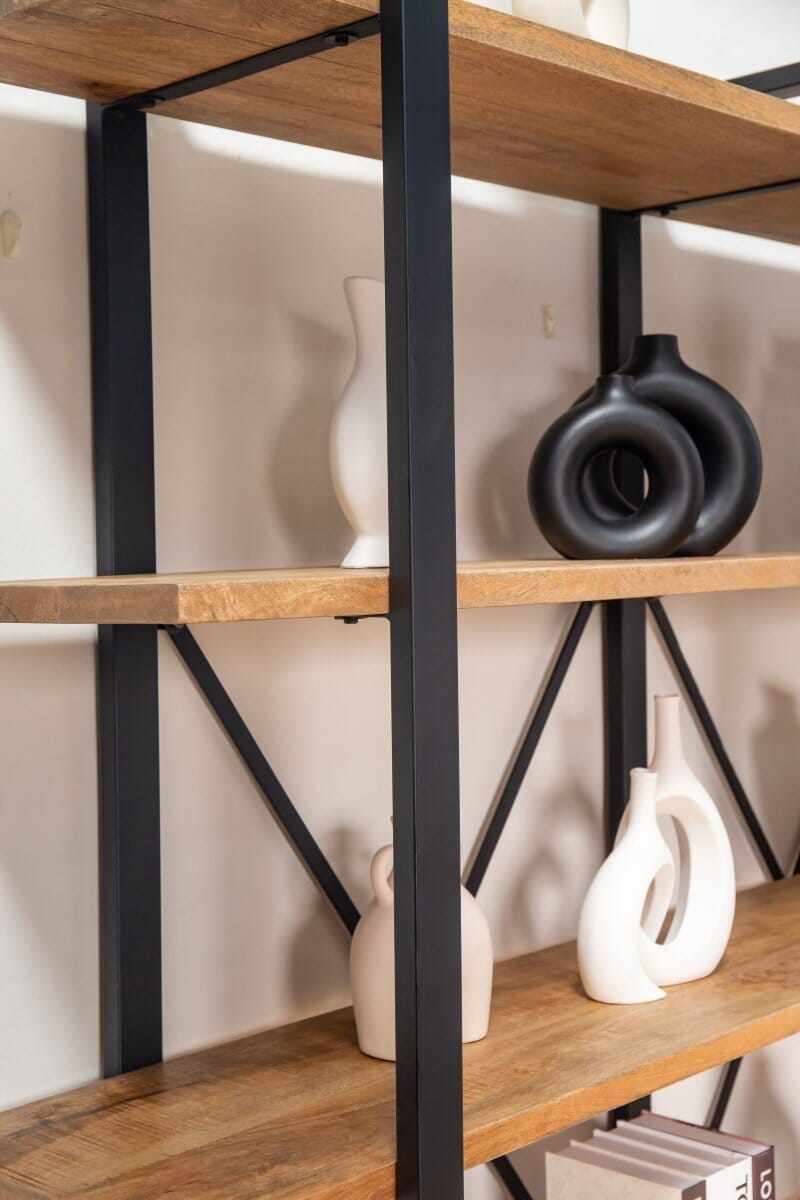 Black Ceramic Donut Vase - Image 2