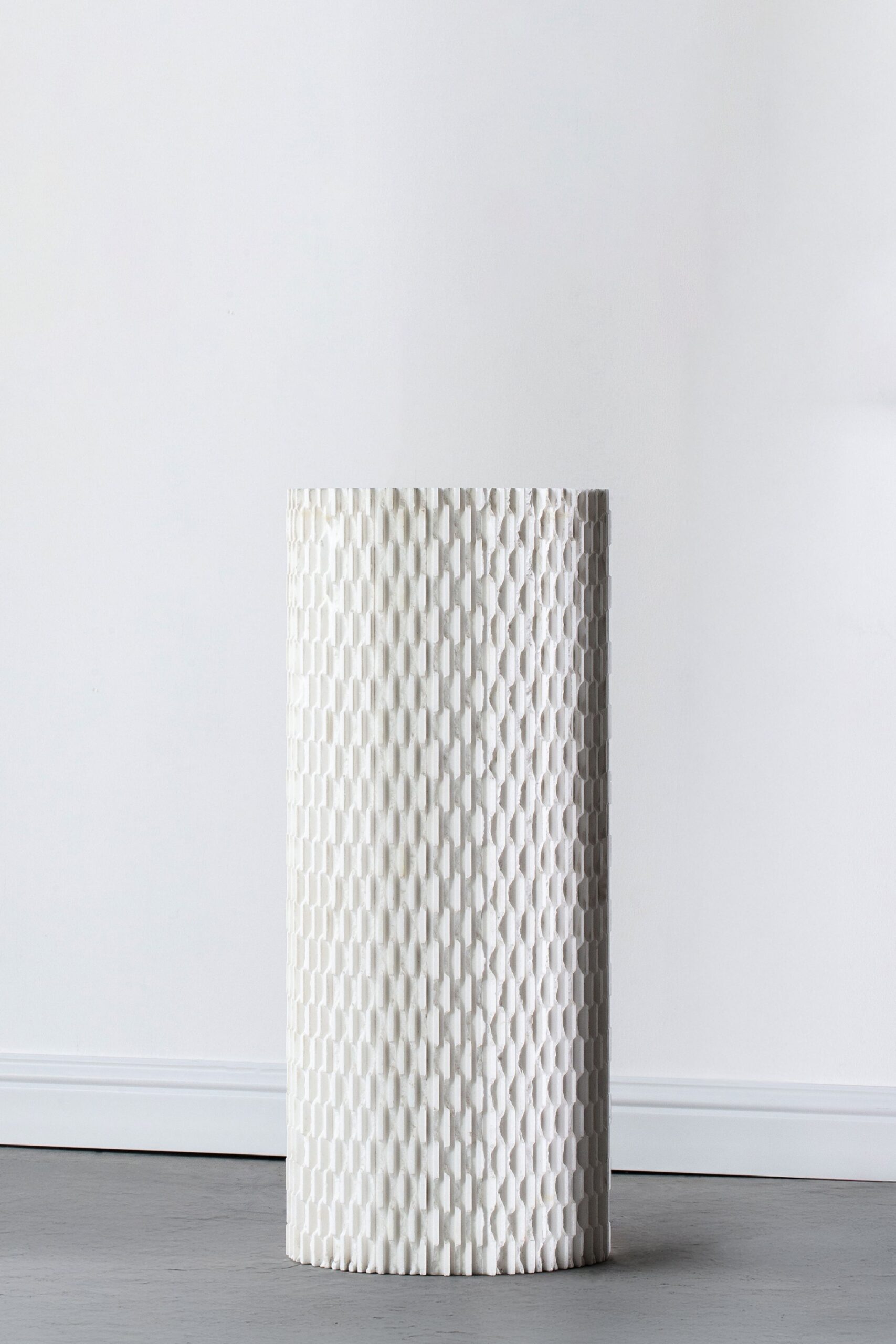 Emery White Marble Plinth