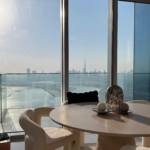 Belova Travertine Round Dining Table
