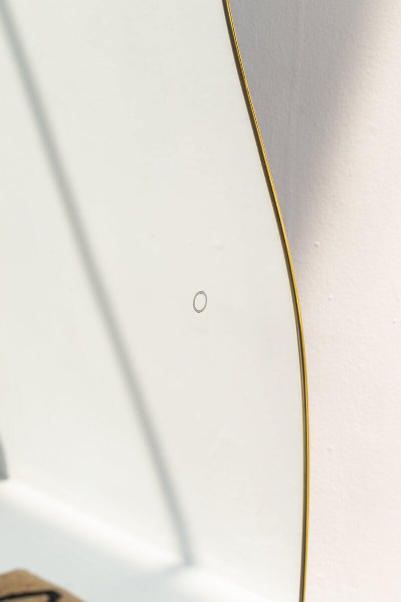 Odessa Backlit Irregular Gold Frame Mirror with Stand - Image 6