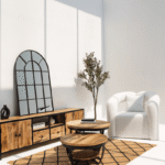 Denver Round Industrial Wooden Nesting Coffee Table Set
