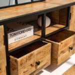 Indiana Industrial Wooden TV Unit