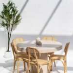 Marceau Crema Marfil Marble Round Dining Table
