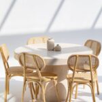 Marceau Crema Marfil Marble Round Dining Table