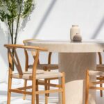 Marceau Crema Marfil Marble Round Dining Table