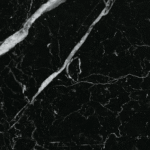 Zuri Black Marquina Marble Round Dining Table