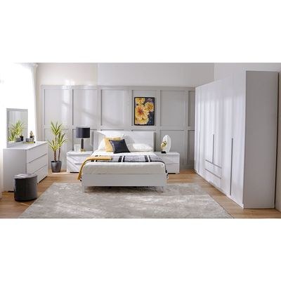 Brooklyn 180x200 King Bedroom Set-White-With 2-Year Warranty