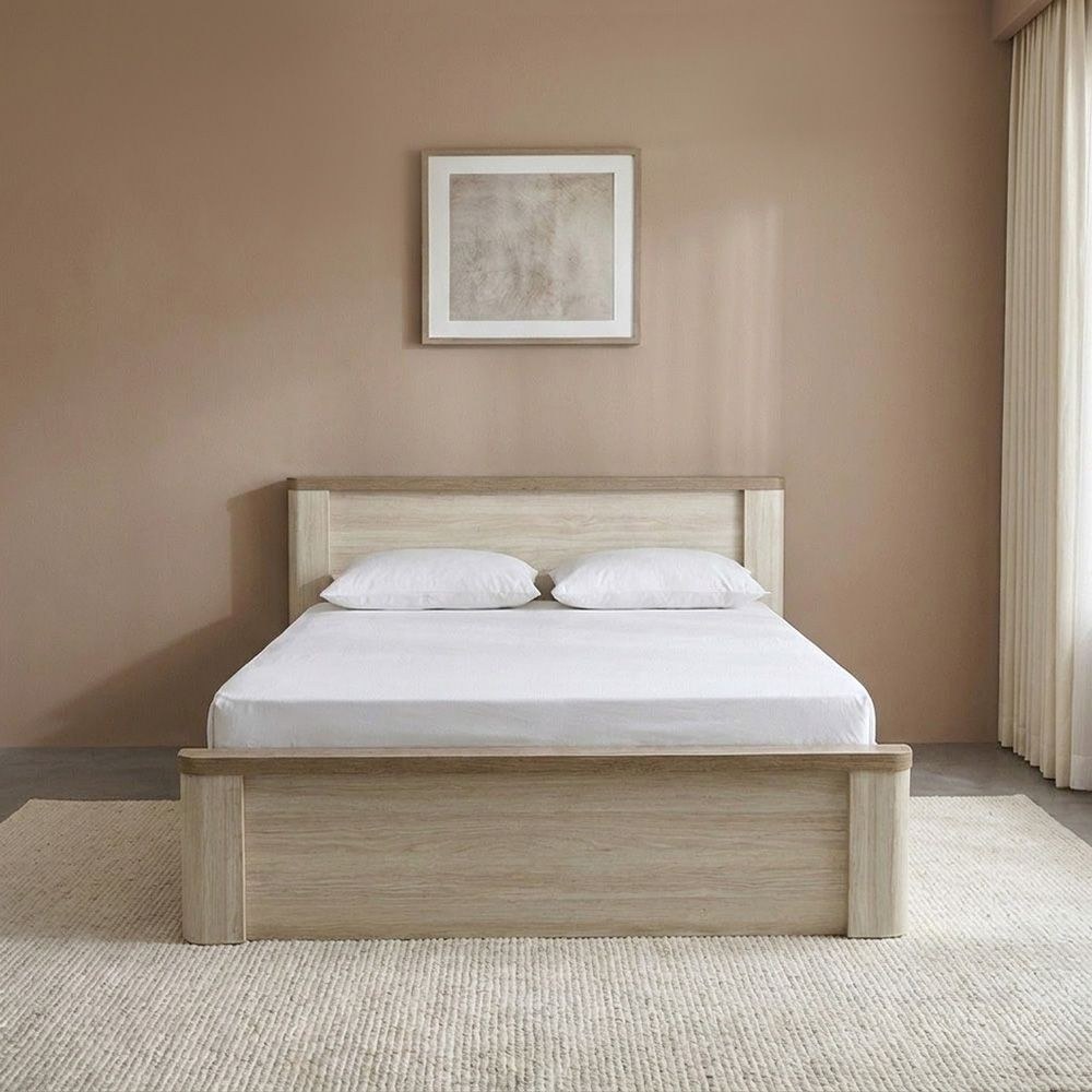 Olivos 150x200 Queen Bed-Ash Grey/Oak-With 2-Year Warranty - Image 2