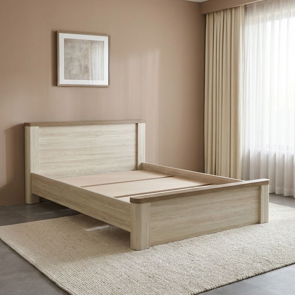Olivos 150x200 Queen Bed-Ash Grey/Oak-With 2-Year Warranty - Image 4