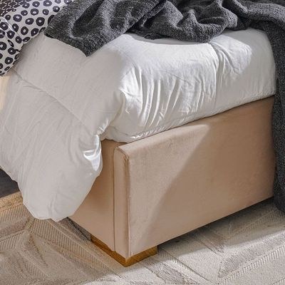 New Poliana 180x200 King Bed-Beige-With 2-Year Warranty - Image 3