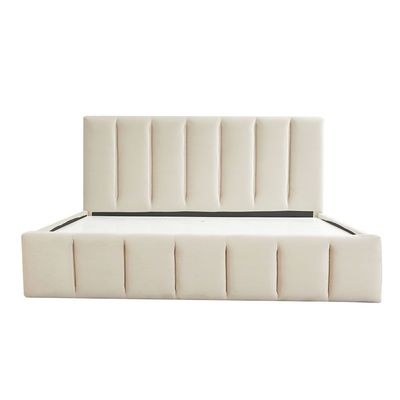 Vista 150x200 Queen Bed with 4 Drawers-Light Beige-With 2-Year Warranty - Image 2