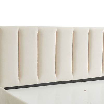 Vista 150x200 Queen Bed with 4 Drawers-Light Beige-With 2-Year Warranty - Image 5